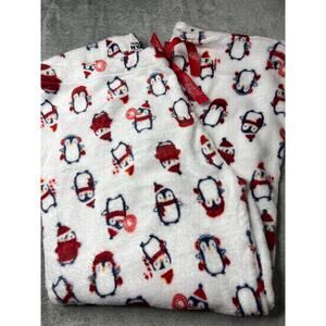 New NYC Underground Cozy Penguin Pajama Pants Fleece Women's 2X Holiday